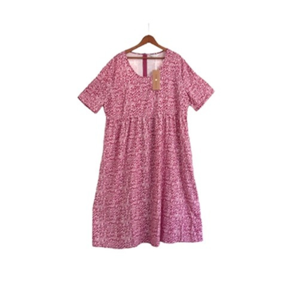 Tendency Womens XXL Ditsy Floral Print Short Sleeve Midi Dress NWT Cottagecore